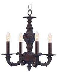 Sutton Wrought Iron Mini Chandelier